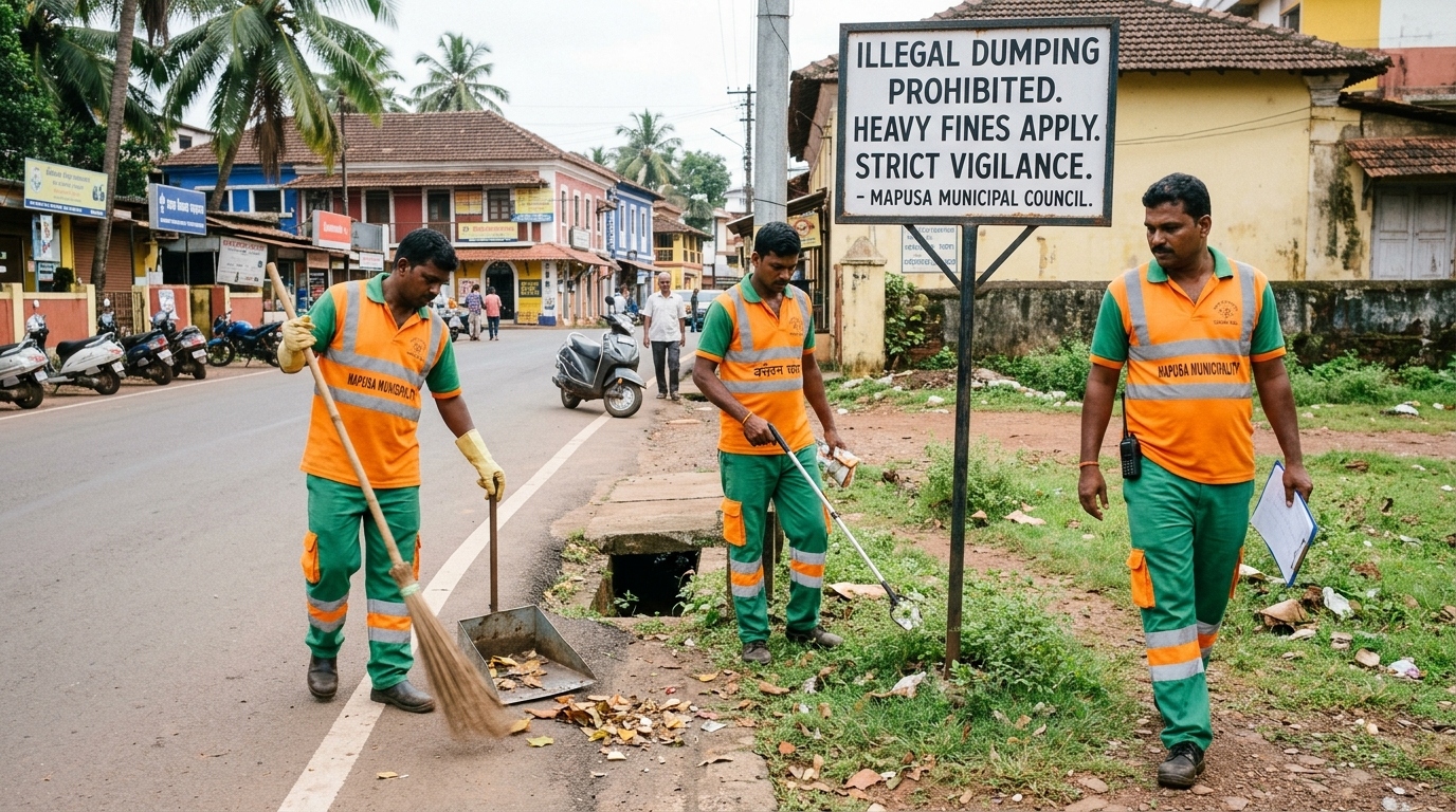 Mapusa gets tough on litterbugs